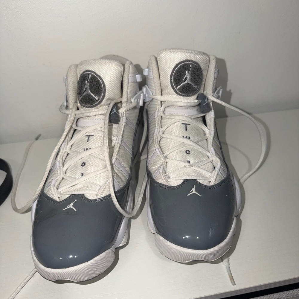 Nike Air Jordan Retro Sneakers White and Gray